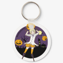 Pumpkin Boy Keychain