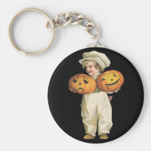 Pumpkin Boy Keychain
