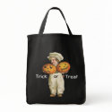 Pumpkin Boy Tote bags by Memory_Lane Pumpkin Boy Tote bags