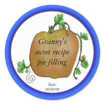pumpkin canning stickers