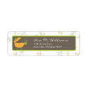 Pumpkin Carriage Address Label label