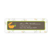 Pumpkin Carriage Address Label