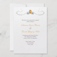 Pumpkin Carriage Fall Wedding Invitations