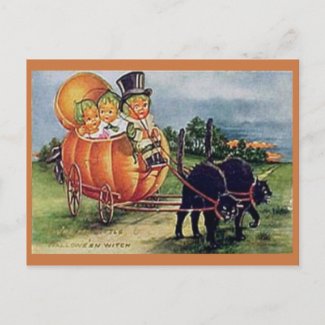 Pumpkin Carriage Postcards