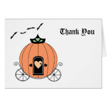 Pumpkin Carriage Thank You Card