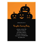 Pumpkin Carving Halloween Party Invitation invitations