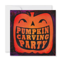 Pumpkin Carving Party Invitations