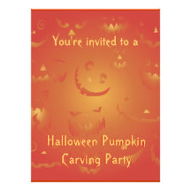 Pumpkin Carving Party Invitations