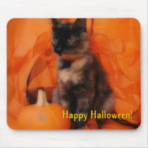 Pumpkin Cat Mousepad