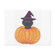 Pumpkin Cat Post Cards