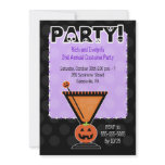 Pumpkin Cocktail Adult Costume Party Invitation