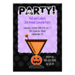 Pumpkin Cocktail Adult Costume Party Invitation