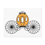 Pumpkin Colored Coach Postcards