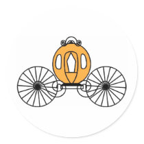 Pumpkin Colored Coach stickers by White_Wedding Pumpkin Colored Coach stickers