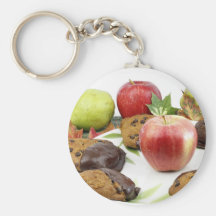 Pumpkin Cookies Autumn Scene Keychains