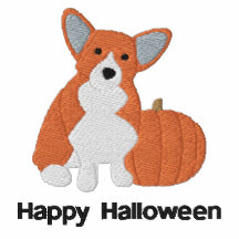 Pumpkin Corgi Embroidered Shirt (Polo Shirt)