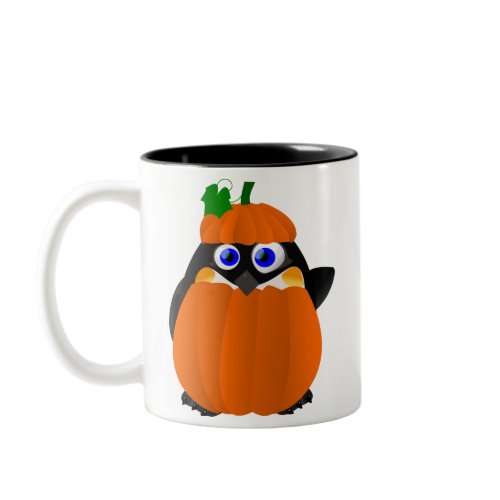 Pumpkin Costume Halloween Penguin mug