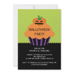 Pumpkin Cupcake Halloween Party Invitation