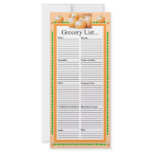 Pumpkin Design Grocery List Rack Card Design