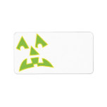 pumpkin eyes jack-o-lantern face custom address labels