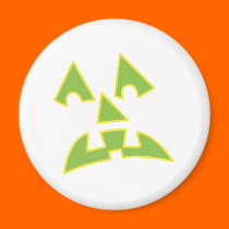 pumpkin eyes jack-o-lantern face magnets