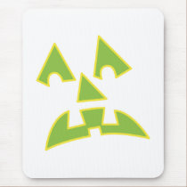 pumpkin eyes jack-o-lantern face mousepads