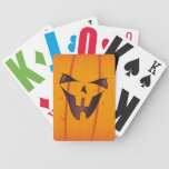 Pumpkin Face Bicycle Poker Cards