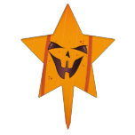 Pumpkin Face Cake Toppers