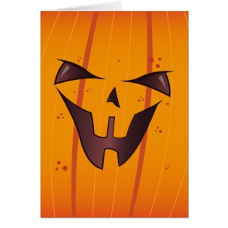 Pumpkin Face Cards