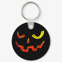 Pumpkin Face Keychain by HolidayFun Pumpkin Face Keychain