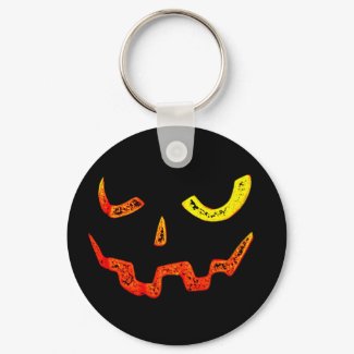 Pumpkin Face Keychain keychain
