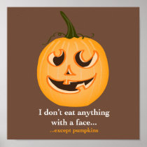 Pumpkin Face - Print