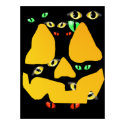 Pumpkin Face with Eyes  Poster posters