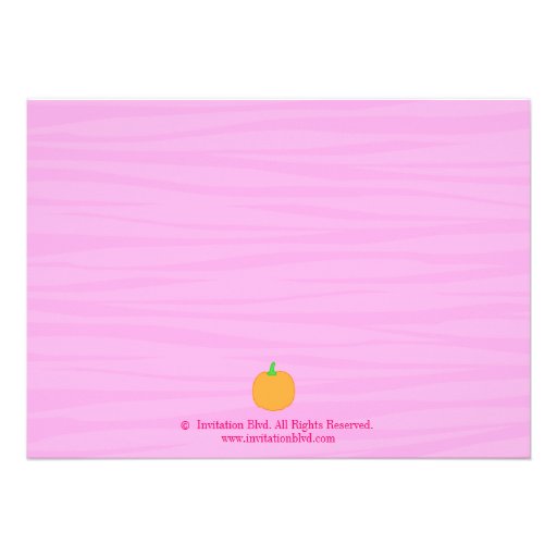 Pumpkin First Birthday Invitation