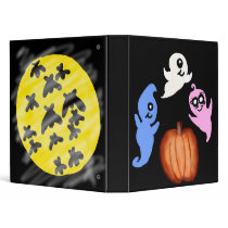 Pumpkin Ghosts and Full Moon Bats Binder