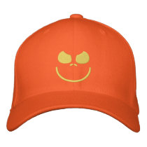 pumpkin grin embroidered hats by spacedust pumpkin grin embroidered hats