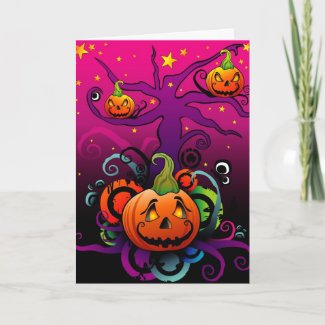 Pumpkin Halloween Card card