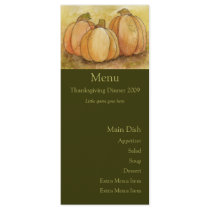 Pumpkin Harvest Menu Card rack cards by 13BlackCatsDesigns Pumpkin Harvest Menu Card rack cards