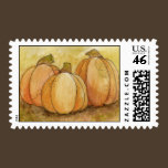 Pumpkin Harvest Postage Stamp stamps