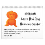 Pumpkin Head Dog calendars