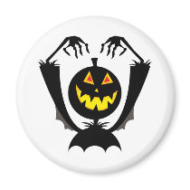 pumpkin head monster magnets