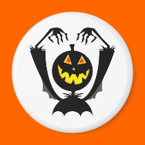 pumpkin head monster magnets