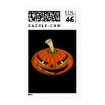 Pumpkin Head Postage Stamp