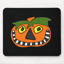 Pumpkin Head Trick or Treat Mousepads