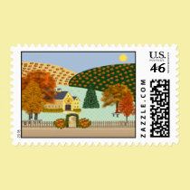 Pumpkin Hollow Postage Stamps