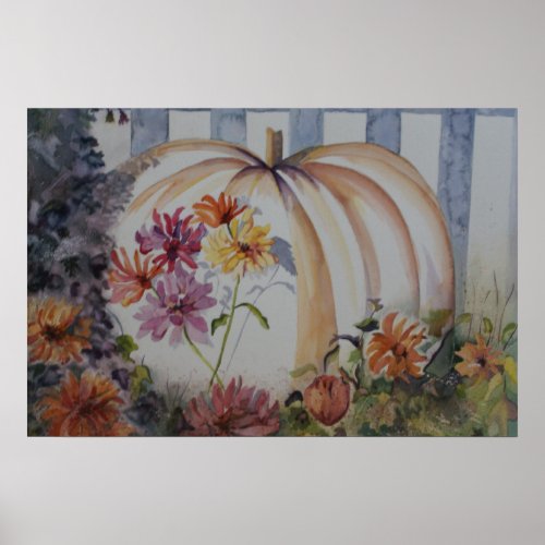Pumpkin in Ohio Poster print