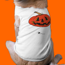Pumpkin Jack-O-Lantern Pup Halloween Pet Shirt