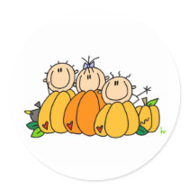 Pumpkin Kids stickers by stick_figures Pumpkin Kids stickers