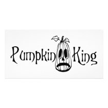 Pumpkin King B&W photo cards