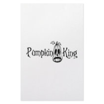 Pumpkin King B&W stationery